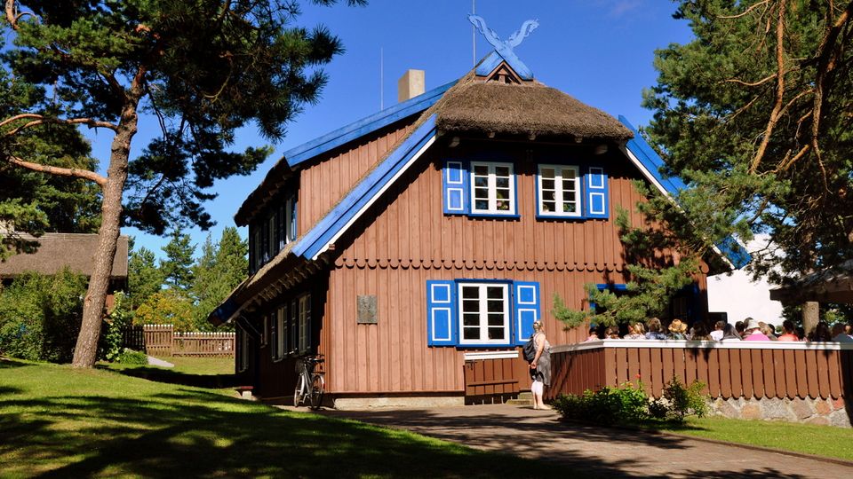 Typisches Holzhaus, Kurischen Nehrung