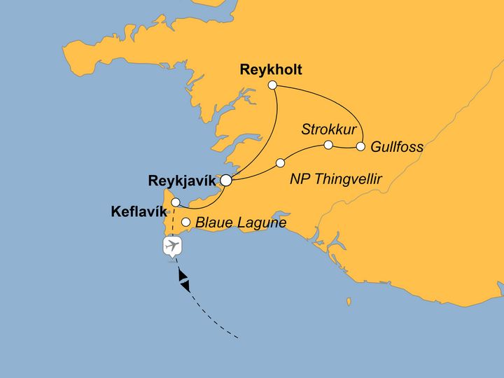 Ihre Reiseroute