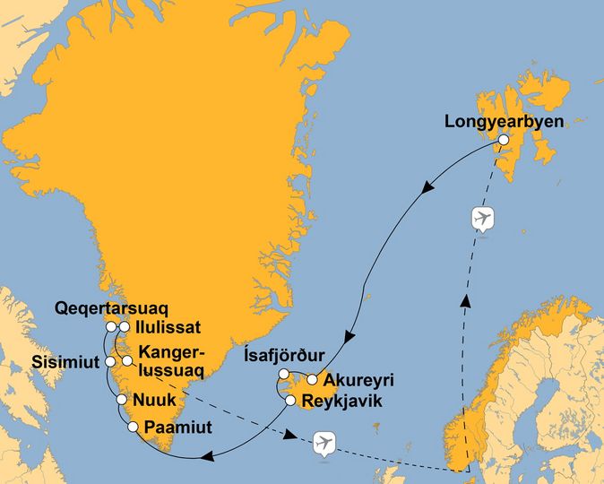 Ihre Reiseroute