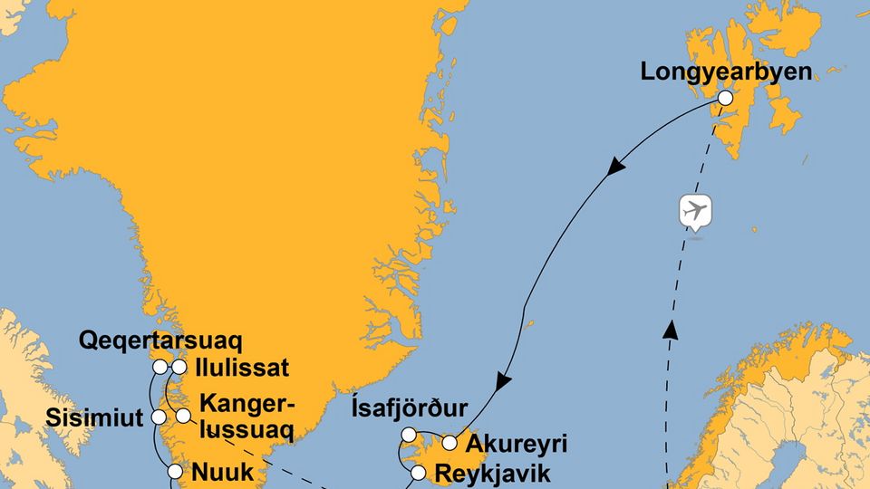 Ihre Reiseroute
