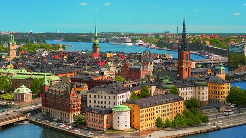 Blick auf Stockholm