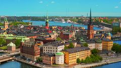 Blick auf Stockholm