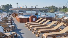 Sonnendeck auf der La Belle de Cadix