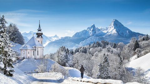 Maria Gern mit dem Watzmann im Hintergund
