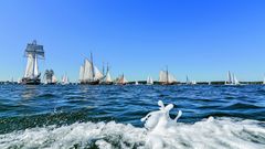 Mitten in der Windjammerparade - Kiel