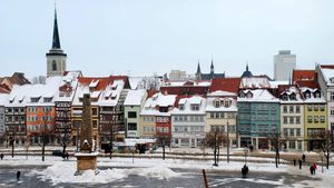 1670 Erfurt im Winterkleid