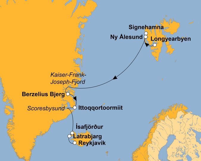 Ihre Reiseroute