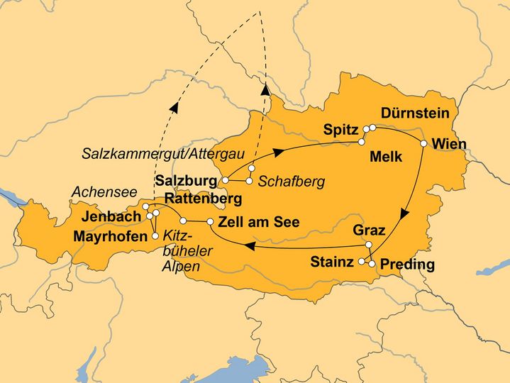 Ihre Reiseroute