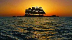 Royal Clipper, Sonnenuntergang
