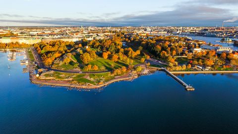 Blick auf Helsinki
