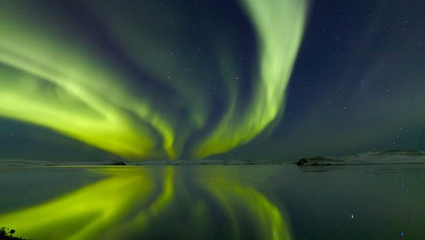 Polarlichter Island