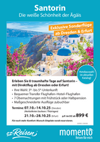 momento Santorin ab Dresden/Erfurt