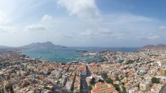 Panorama der Hauptstadt Praia in Kap Verde