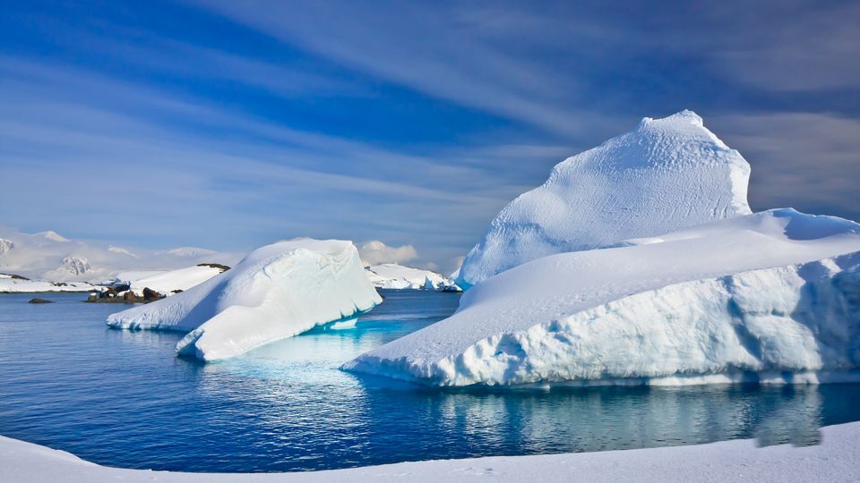 Eisberge in der Antarktis
