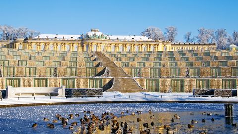 Potsdam, Schloss Sanssouci im Winter
