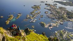 Blick ins Tal auf den Lofoten
