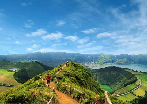 Wanderer auf den Azoren 
