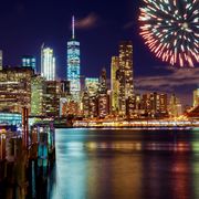 Feuerwerk über New York