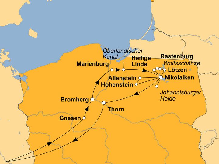 Ihre Reiseroute