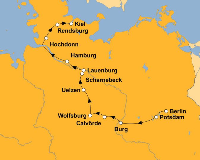 Ihre Reiseroute