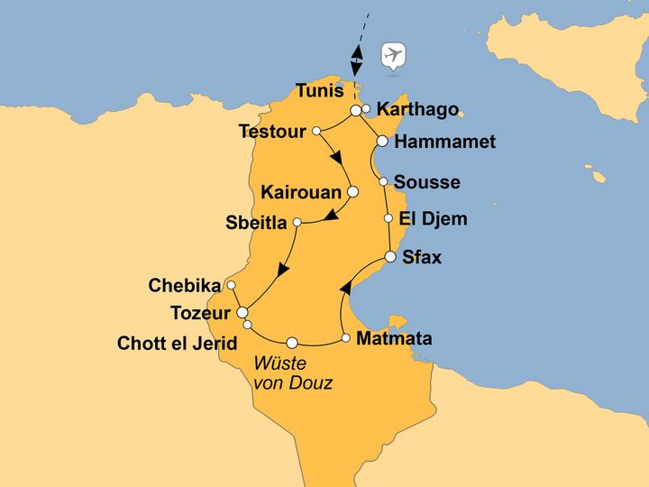 Ihre Reiseroute