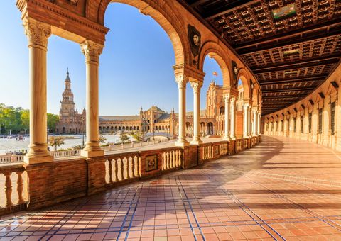 Spanischer Platz in Sevilla