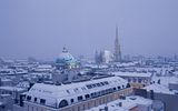 Blick auf Stephansdom im Winter 
