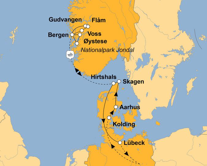 Ihre Reiseroute
