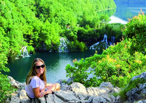Wanderpause im Plitvicer Nationalpark