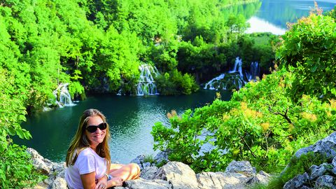 Wanderpause im Plitvicer Nationalpark