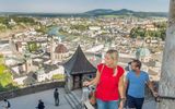 Blick von der Festung über die Salzburger Altstadt