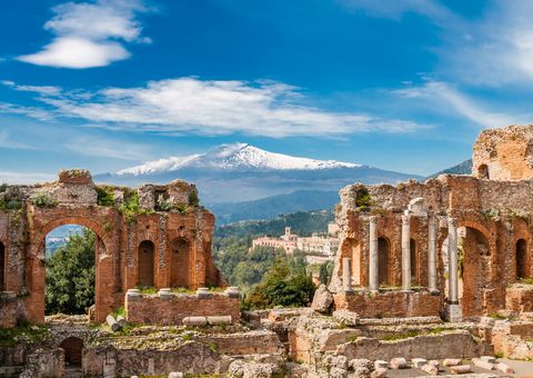 Sizilien, Taormina mit Ätna