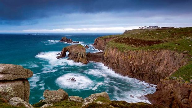 Cornwall, Steilküste von Lands End 
