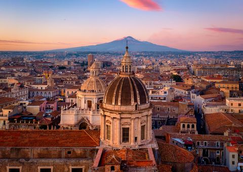 Catania mit Blick auf den Ätna