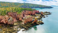Three Sisters at Cliffs of Fundy UNESCO Global Geopark