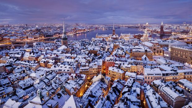 Winterliches Stockholm