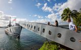 USS Bowfin gangway_Pearl Harbor_Oahu