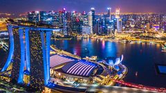 Skyline von Singapur