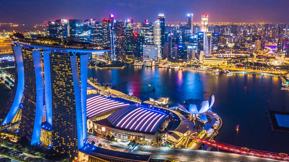 Skyline von Singapur