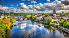 Athlone am Fluss Shannon