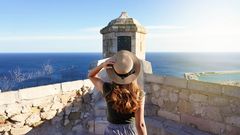 Alicante, Blick von der Burg Santa Barbara