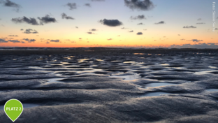 Sonnenuntergang am Strand von Zandvoort Niederlande