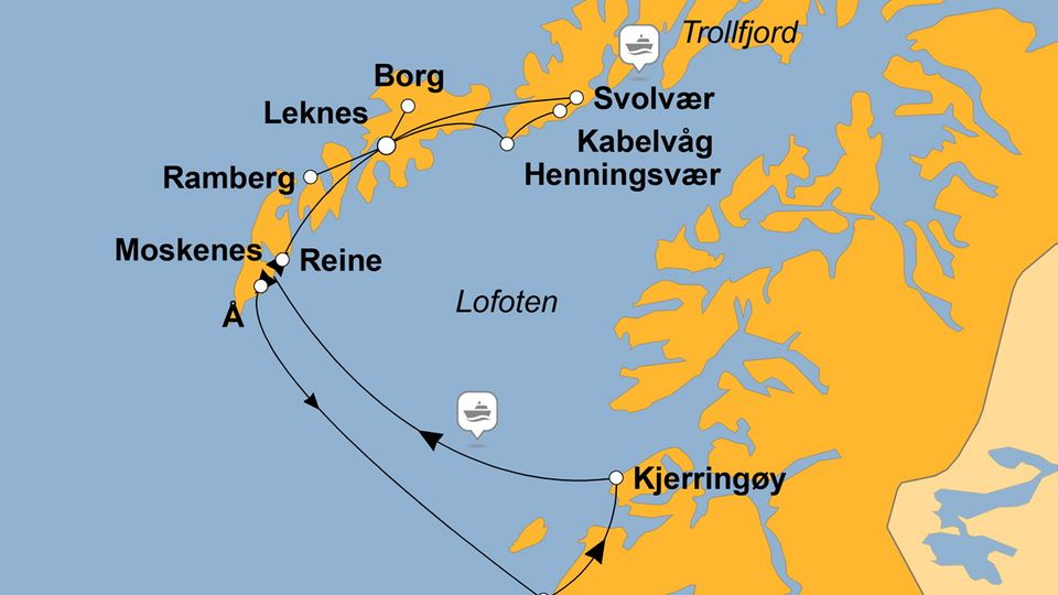 Ihre Reiseroute