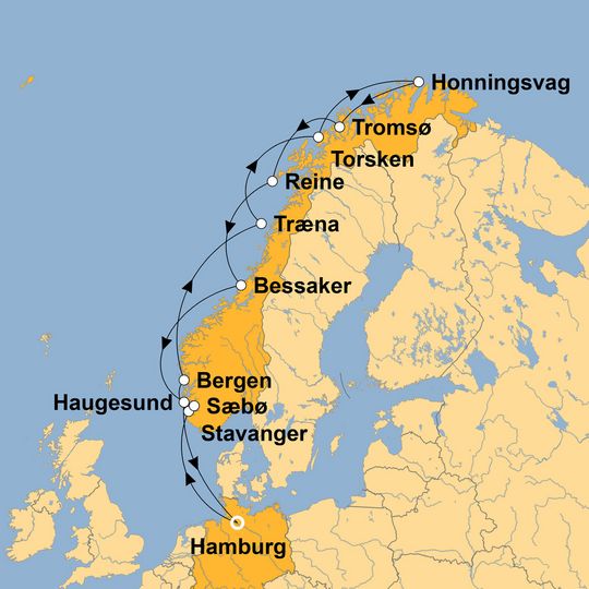 Ihre Reiseroute