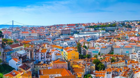 Lissabon, Altstadt mit Sao Jorge Castle
