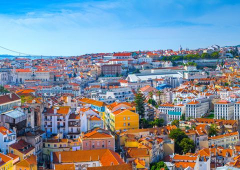 Lissabon, Altstadt mit Sao Jorge Castle