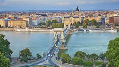 Blick über die Stadt Budapest