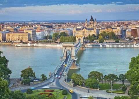 Blick über die Stadt Budapest
