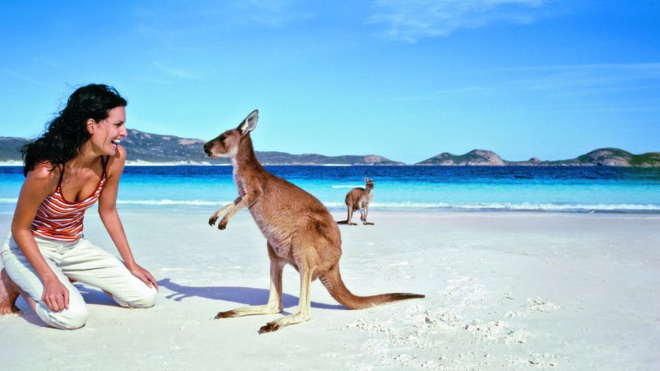 Strandfreude in Australien