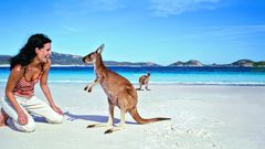 Strandfreude in Australien